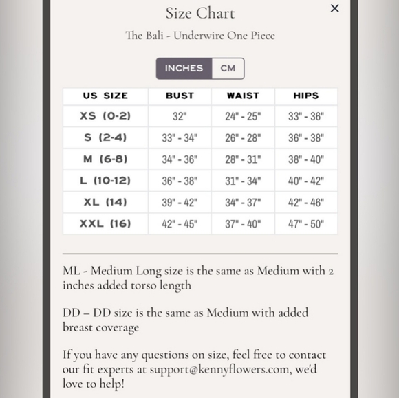 NWT Kenny Flowers The Santorini Underwire Bikini Top only DD, Large, XL - Picture 4 of 4